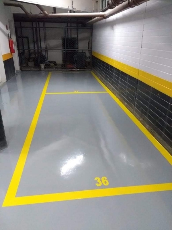 demarcação estacionamento