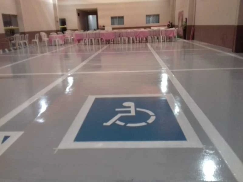 demarcação estacionamento